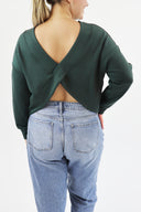 The Cloud Open Back Sweater