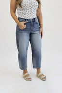 Rigid Barrel Jeans - Medium Wash