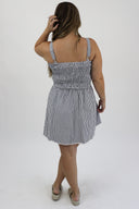 Smocked V Waist Dress
