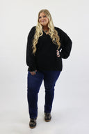 Straight Leg Jeans - Dark Wash