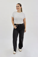 Wide Leg Jeans - Vintage Black - Cut to Length