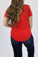 The Ribbed Basic V Neck Tee