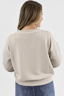 V Neck Cloud Crew