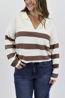 Luxe Cropped Collared Sweater