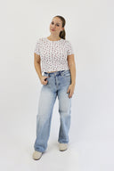 Wide Leg Jeans - Light Wash