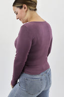 Ribbed Henley Long Sleeve