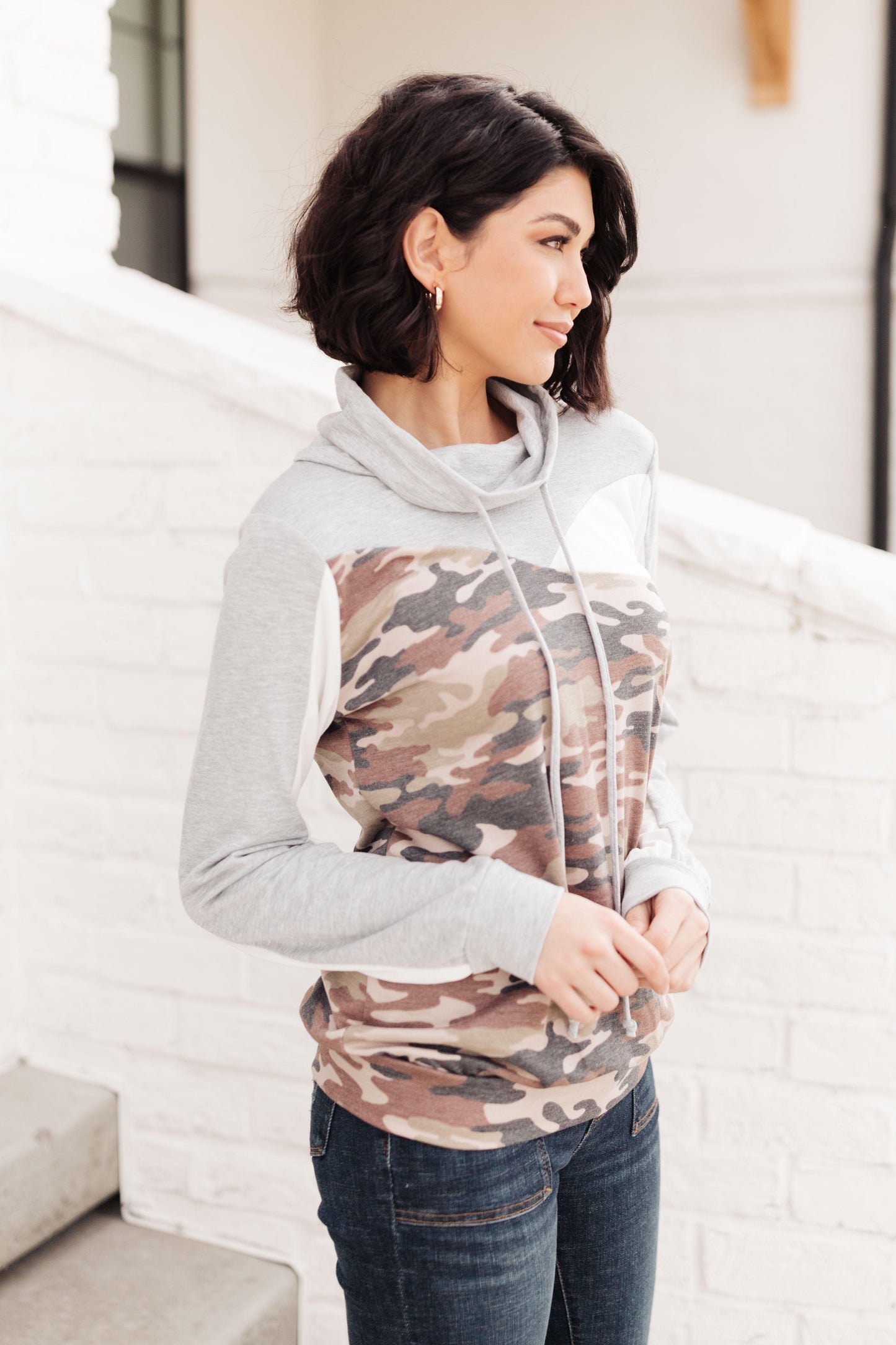 All About Adventure Top in Camo - Alexander Jane Boutique  Womens