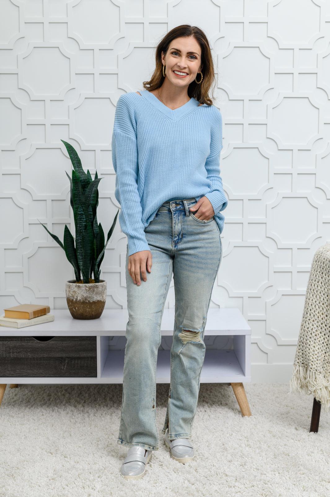 Cozy Cut Out Sweater - Alexander Jane Boutique  Womens