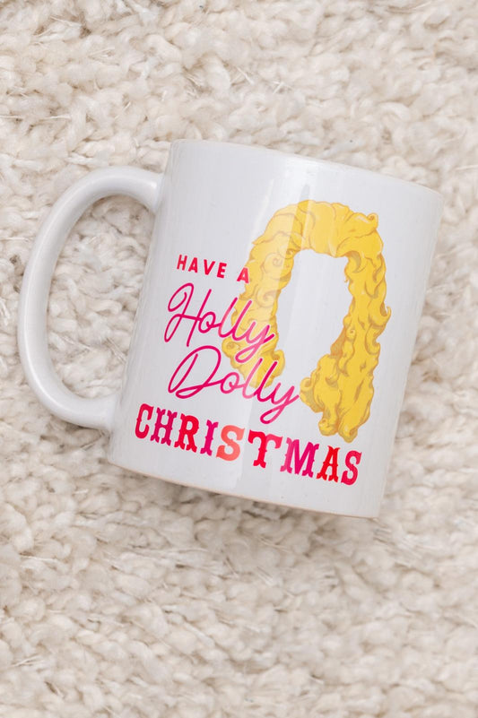Holly Dolly Christmas Mug - Alexander Jane Boutique  Womens