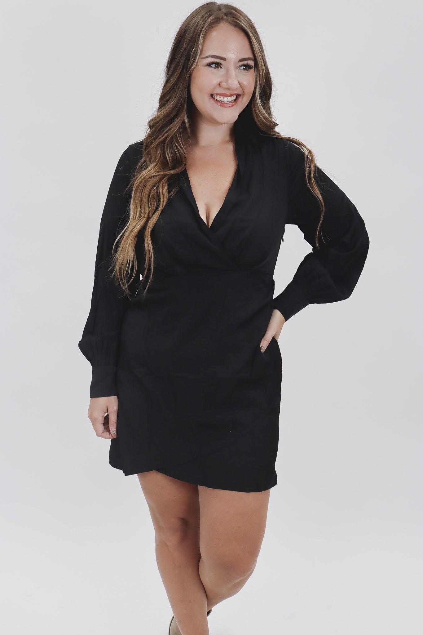Black Collar Dress - Alexander Jane Boutique  