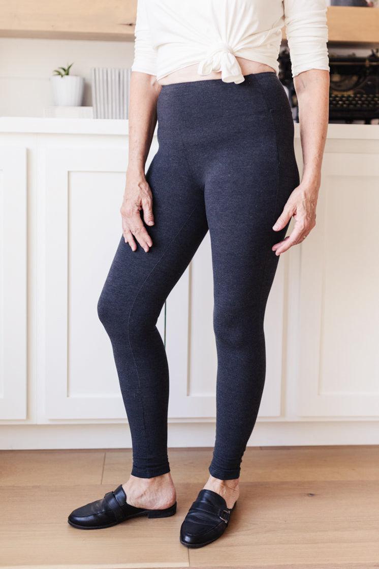 Living in Style High Waist Leggings in Charcoal - Alexander Jane Boutique  Womens