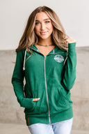 Ampersand- O, Christmas Tree FullZip - Alexander Jane Boutique  